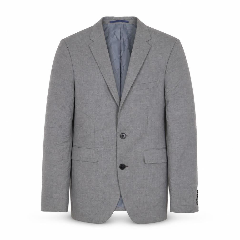 Burton Mens Grey Polyester Jacket Suit Jacket Size 34 Regular