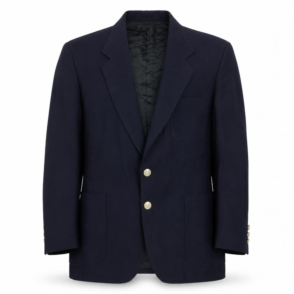 VARTEKS Mens Blue Wool Jacket Suit Jacket Size 40 Regular
