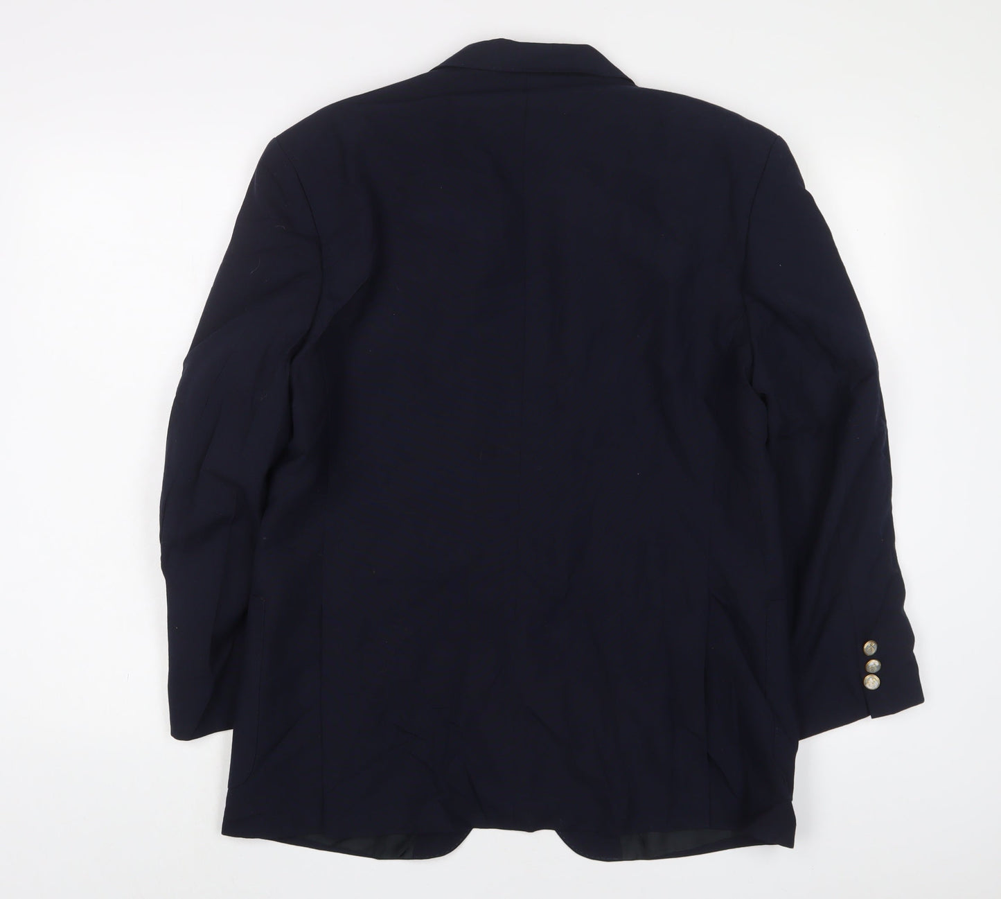 VARTEKS Mens Blue Wool Jacket Suit Jacket Size 40 Regular