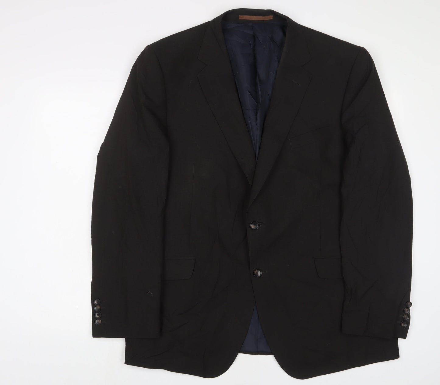 Marks and Spencer Mens Brown Wool Jacket Suit Jacket Size 46 Regular