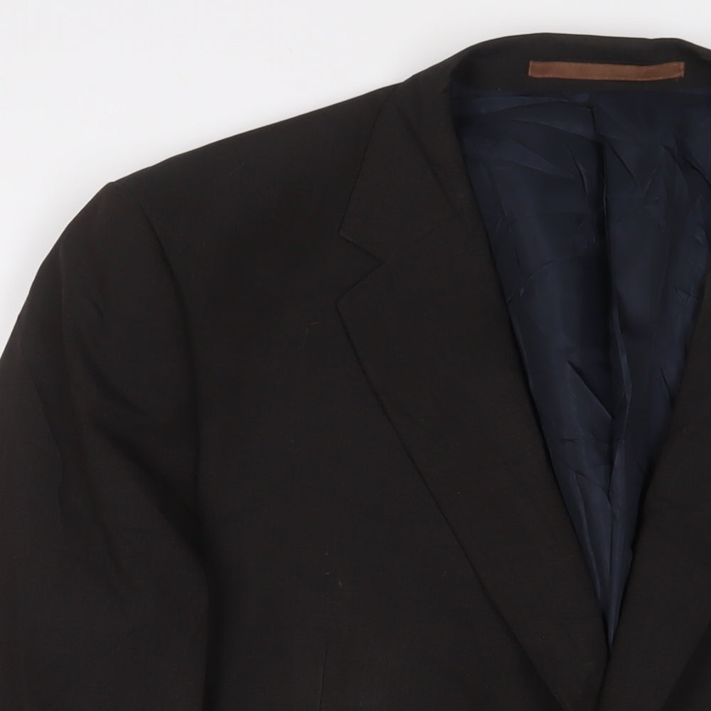 Marks and Spencer Mens Brown Wool Jacket Suit Jacket Size 46 Regular
