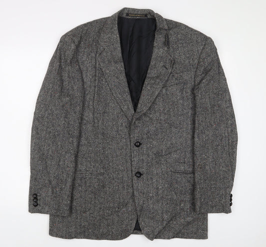 Marks and Spencer Mens Grey Wool Jacket Suit Size 42 Regular