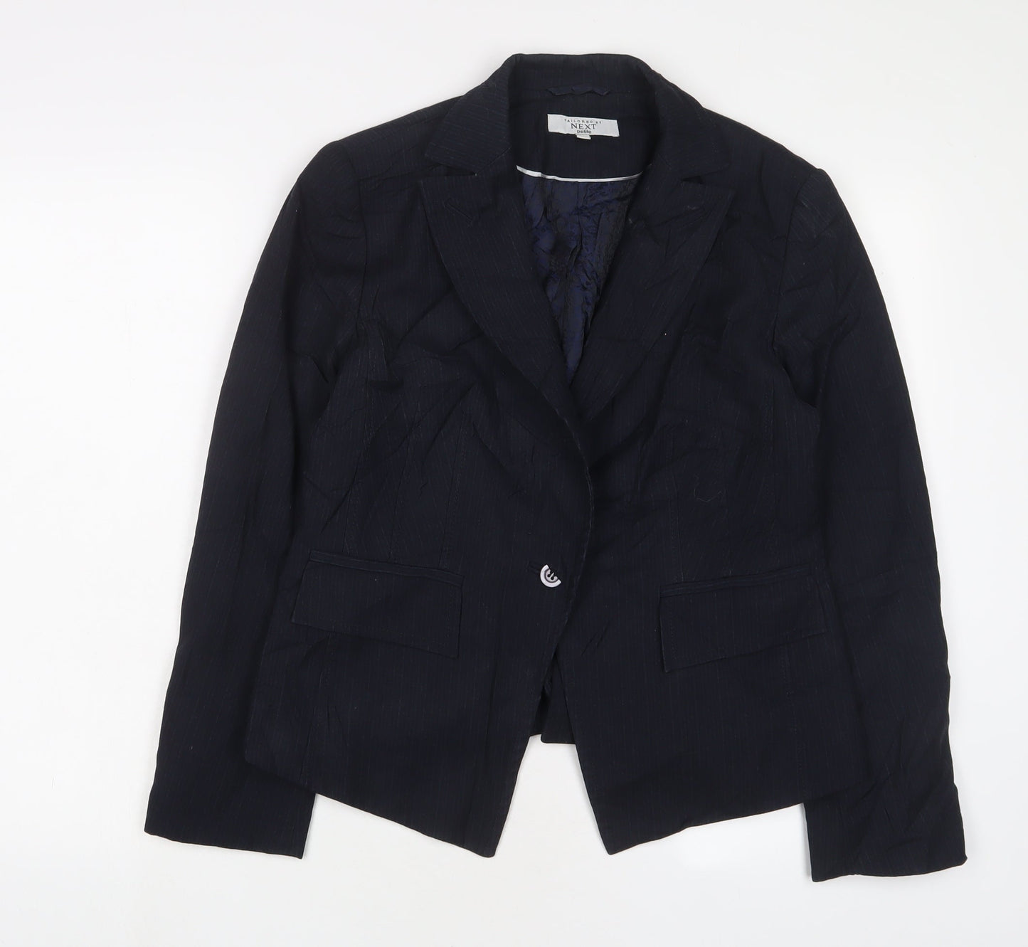 NEXT Womens Blue Jacket Blazer Size 14 Button
