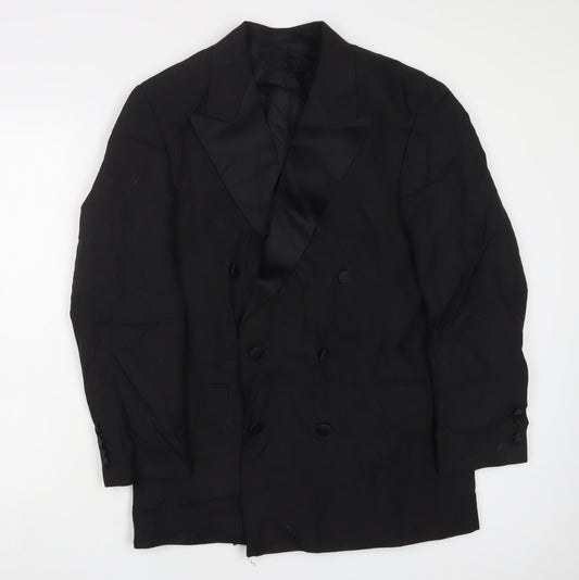 Mr Harry Mens Black Polyester Jacket Suit Jacket Size 38 Regular