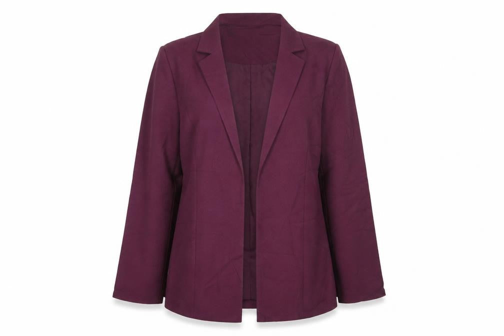 Damart Womens Purple Jacket Blazer Size 14 Button