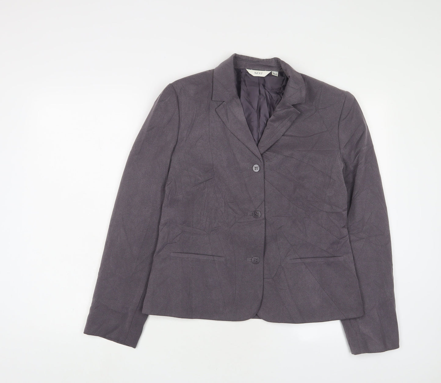 NEXT Womens Grey Jacket Blazer Size 14 Button