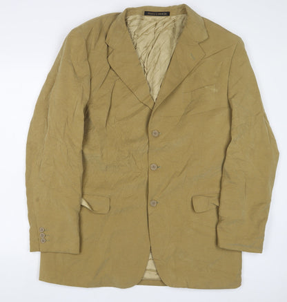 Marks & Spencer Mens Brown Polyester Jacket Suit Jacket Size 44 Regular