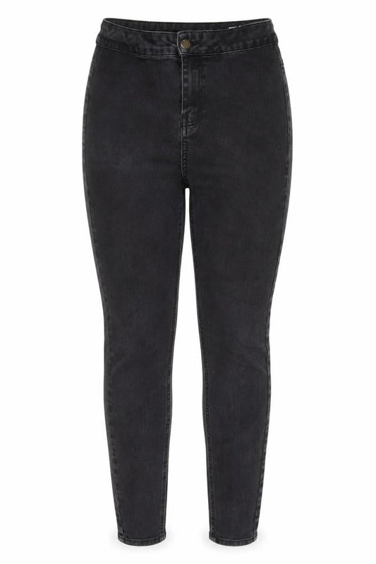 TU Womens Grey Cotton Blend Skinny Jeans Size 26 in L25 in Regular Zip