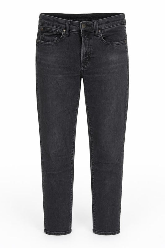Gap Womens Grey Cotton Blend Tapered Jeans Size 28 in L27.5 in Regular Zip