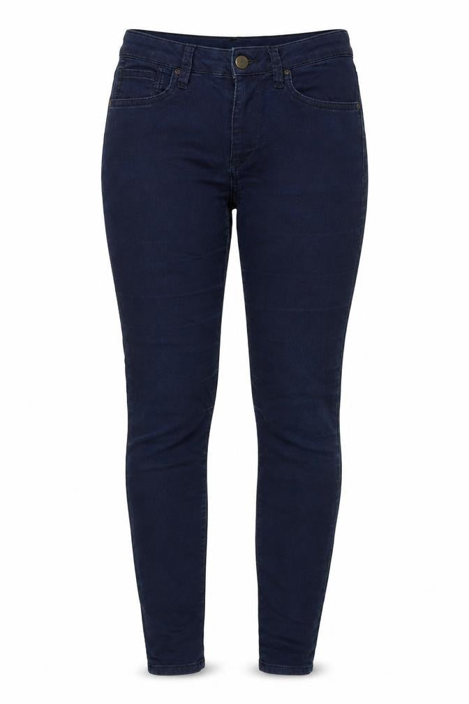 Marks & Spencer Womens Blue Cotton Blend Skinny Jeans Size 10 L27 in Regular Zip