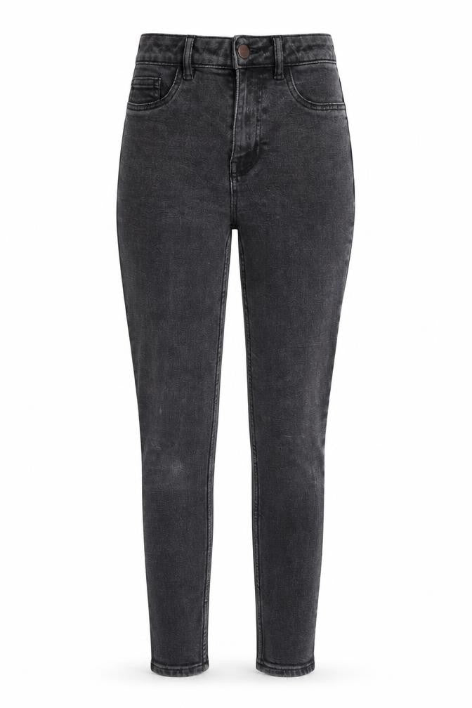 New Look Womens Grey Cotton Blend Skinny Jeans Size 10 L26.5 in Regular Zip
