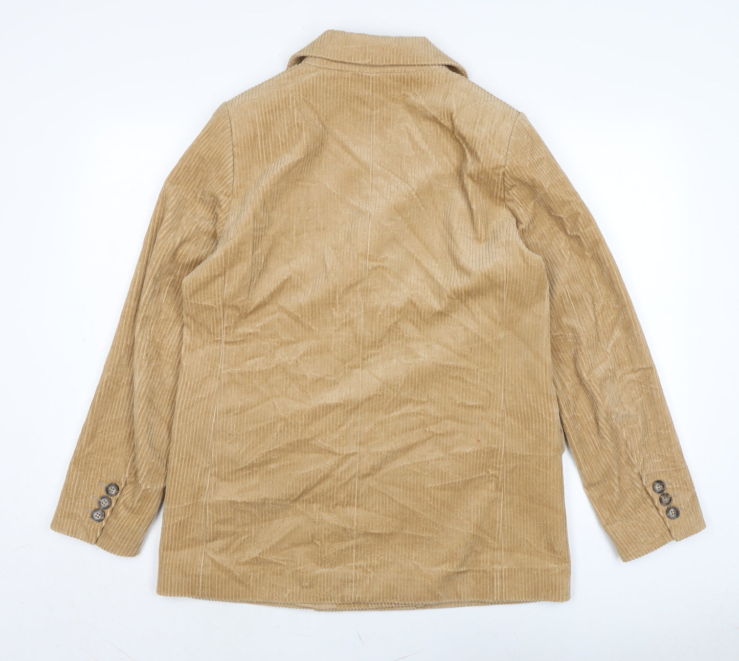 H&M Womens Brown Jacket Size 14 Button