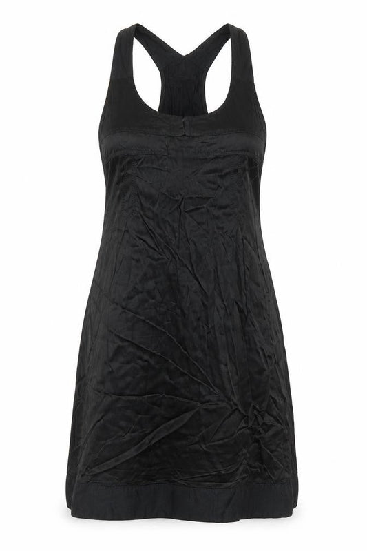 Next Womens Black Acetate A-Line Size 10 Round Neck