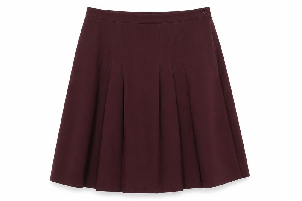 EWM Womens Brown Polyester A-Line Skirt Size 20 Zip