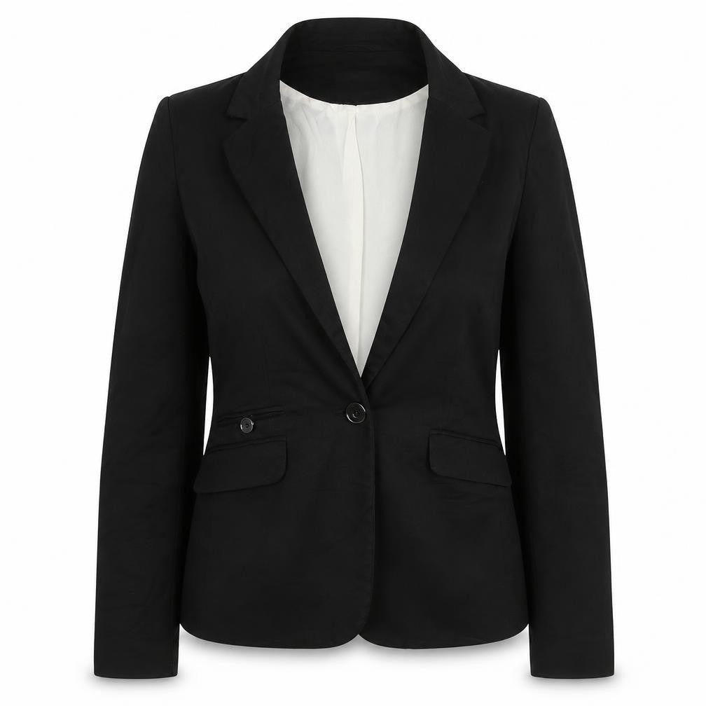 NEXT Womens Black Jacket Blazer Size 10 Button