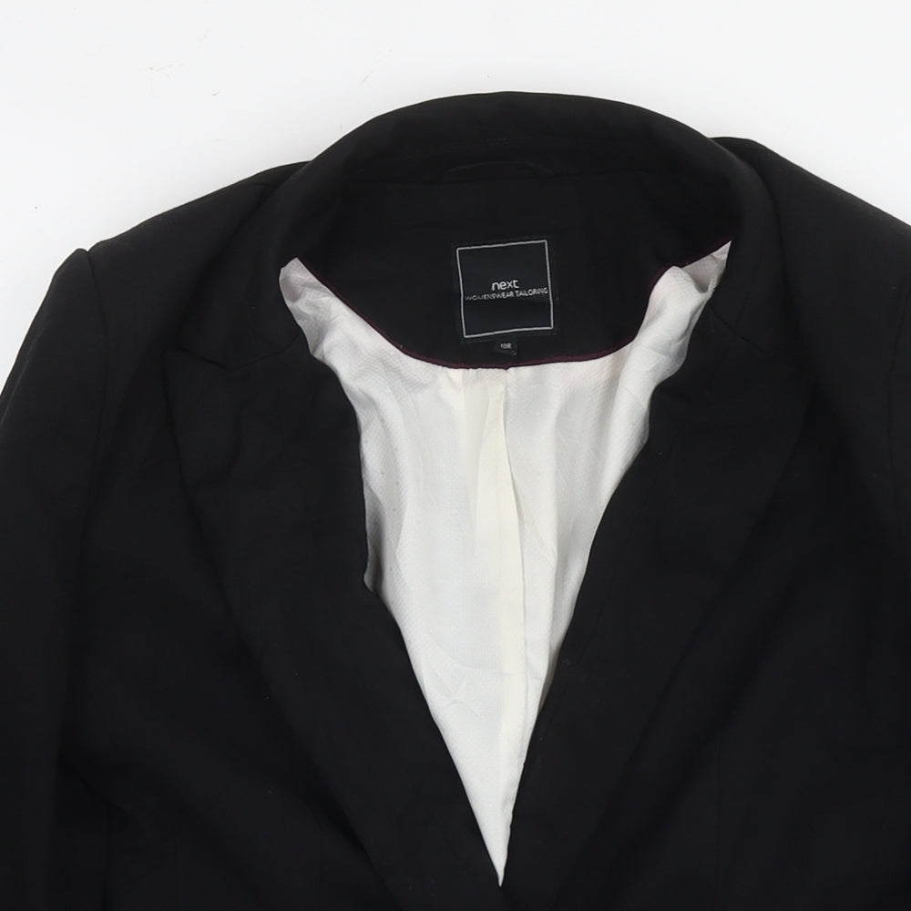 NEXT Womens Black Jacket Blazer Size 10 Button