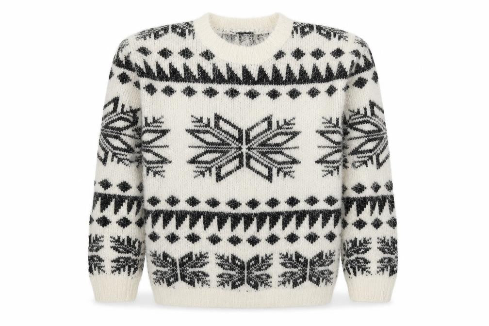 Select Womens Multicoloured Round Neck Geometric Polyester Pullover Jumper Size 8 - Christmas Jumper