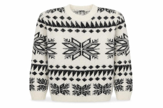 Select Womens Multicoloured Round Neck Geometric Polyester Pullover Jumper Size 8 - Christmas Jumper