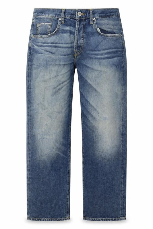 Zara Womens Blue Cotton Straight Jeans Size S L28 in Regular Zip