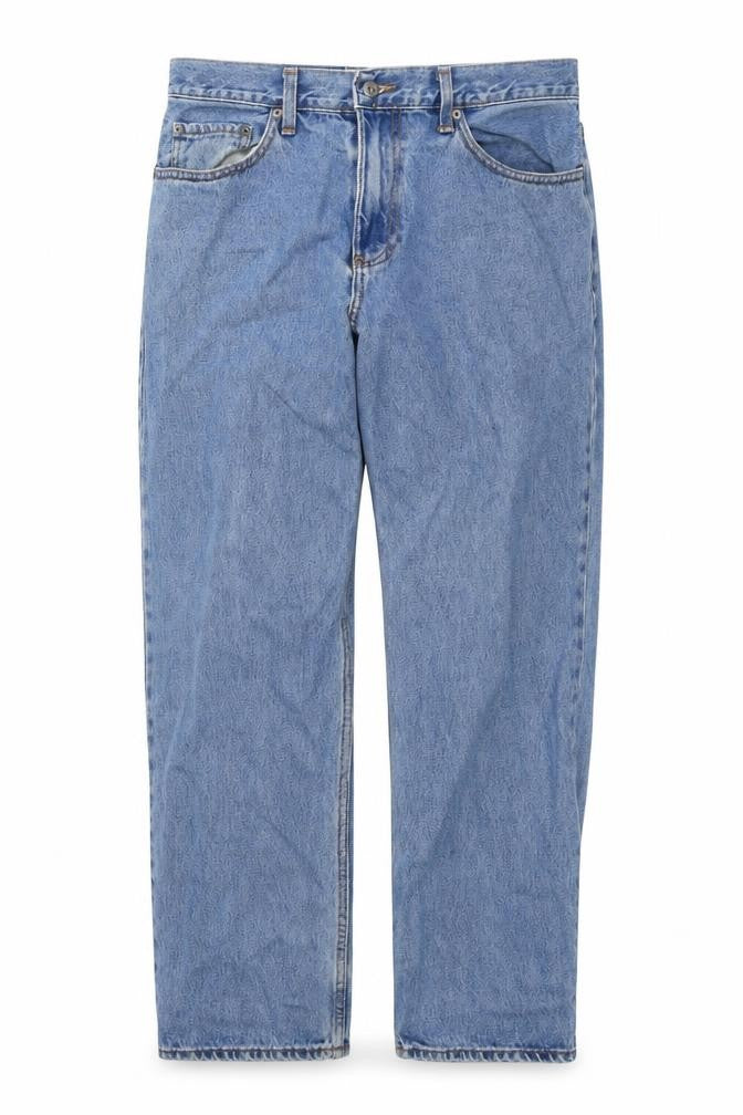 Urban Up Mens Blue Cotton Straight Jeans Size 34 in L30 in Regular Zip