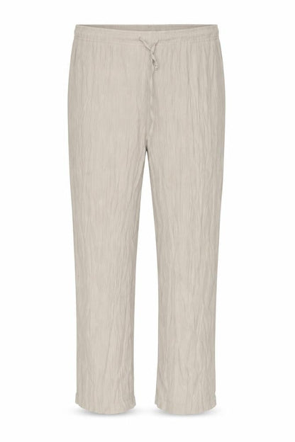Damart Womens Beige Viscose Trousers Size 22 L27.5 in Regular Drawstring