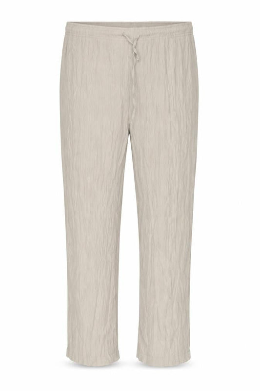 Damart Womens Beige Viscose Trousers Size 22 L27.5 in Regular Drawstring