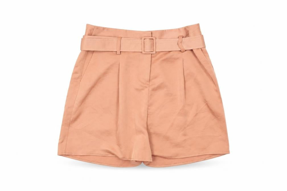 Dorothy Perkins Womens Pink Polyester Basic Shorts Size 8 L3 in Regular Zip