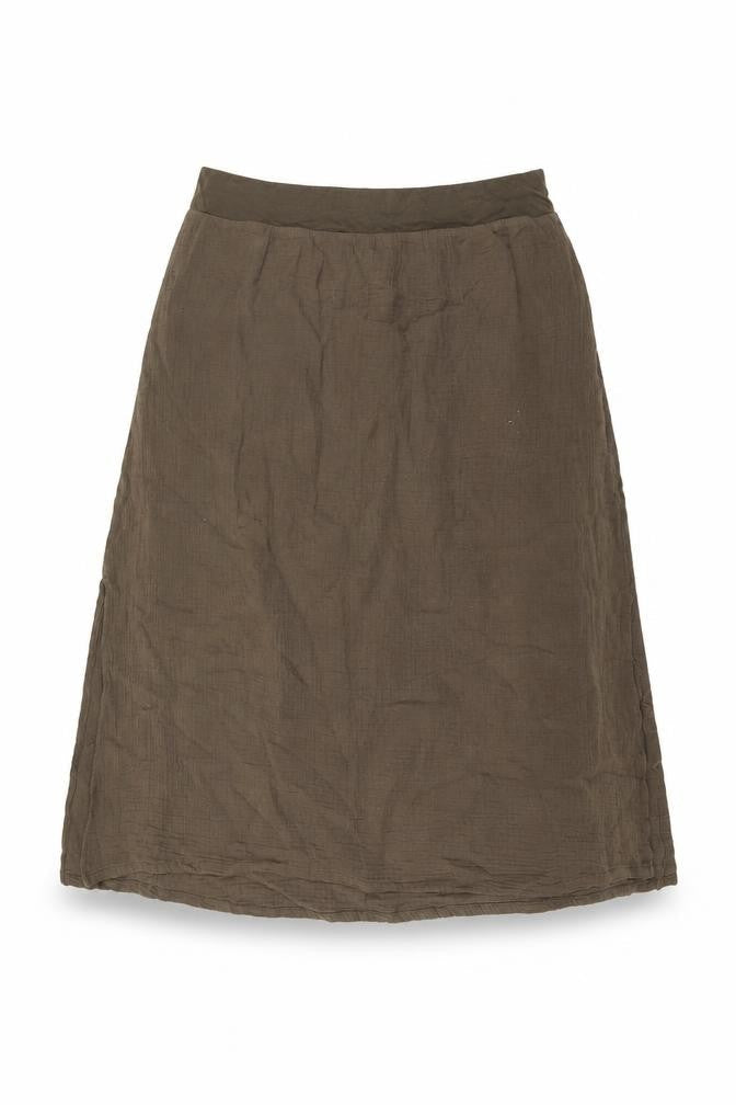 Purejill Womens Brown Polyester Swing Skirt Size M