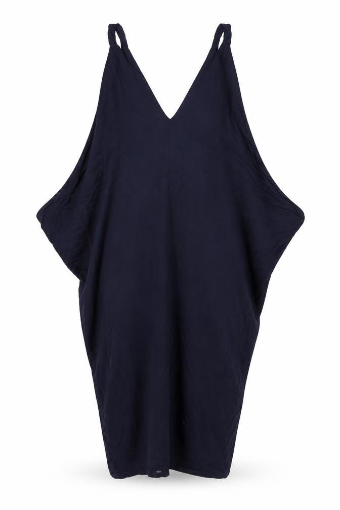 Roman Womens Blue Viscose Shift Size 10 V-Neck Pullover