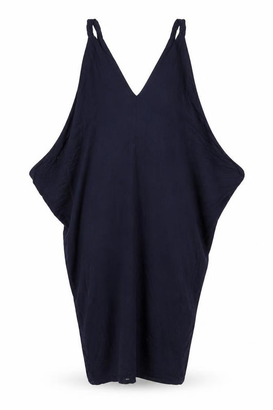 Roman Womens Blue Viscose Shift Size 10 V-Neck Pullover