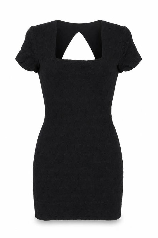 Joseph Ribkoff Womens Black Nylon Bodycon Size 10 Square Neck Pullover
