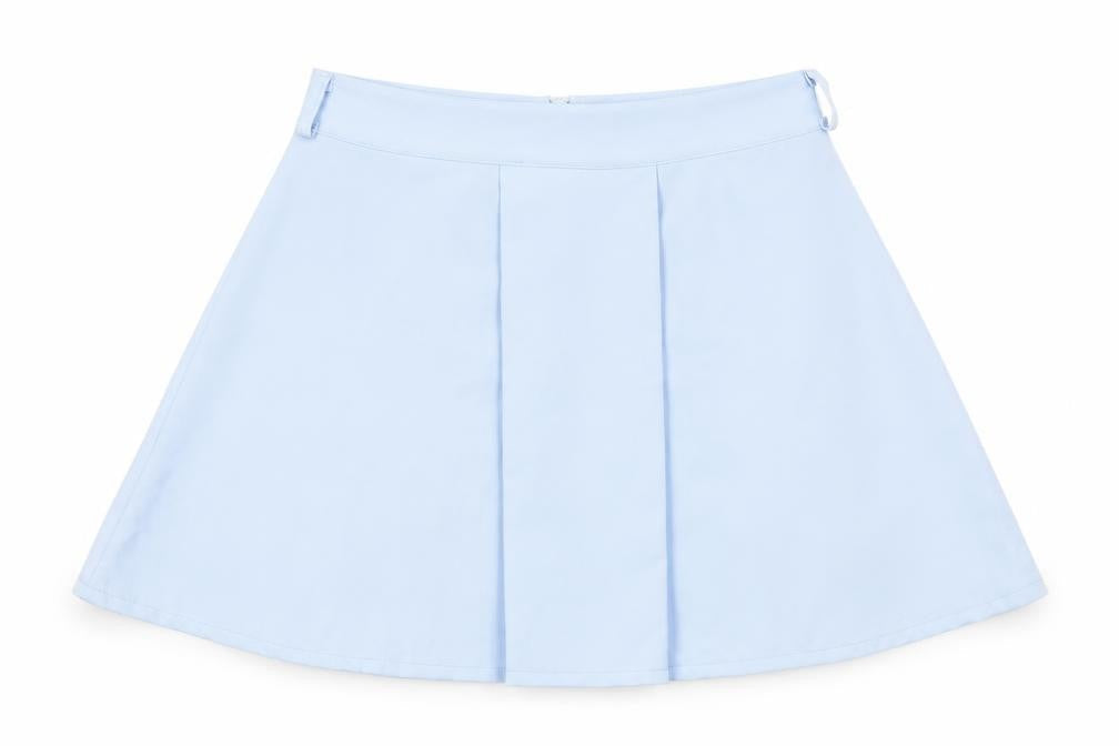 Misspap Womens Blue Polyester A-Line Skirt Size 12 Zip