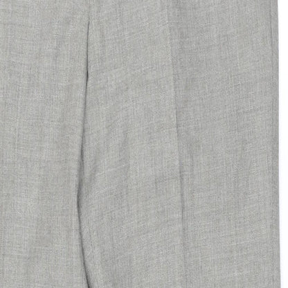 St Michael Mens Green Polyester Trousers Size 36 in L29 in Regular