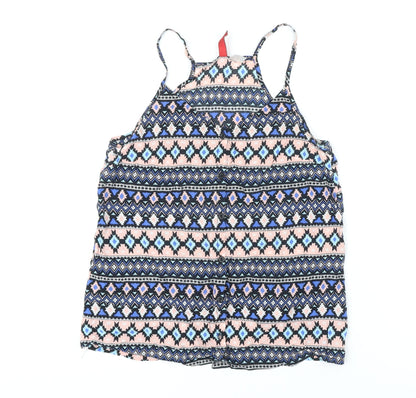 Divided by H&M Womens Multicoloured Viscose Basic Button-Up Size 6 Halter