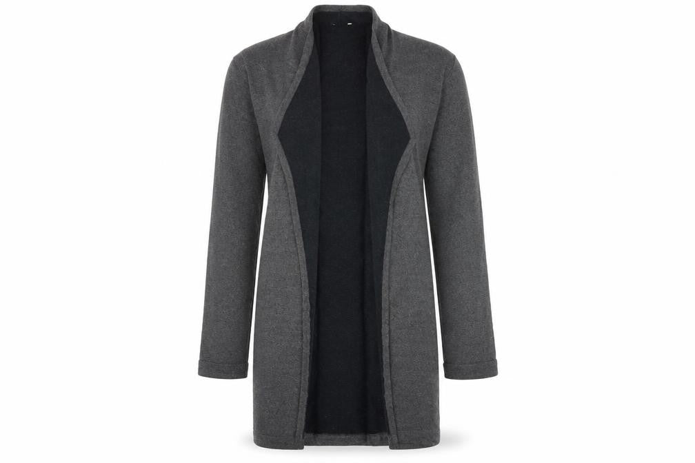 innocence Womens Grey V-Neck Polyester Cardigan Jumper Size 8