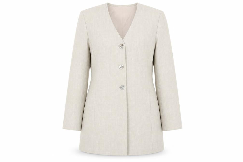 Legacy Womens Beige Jacket Size 10 Button