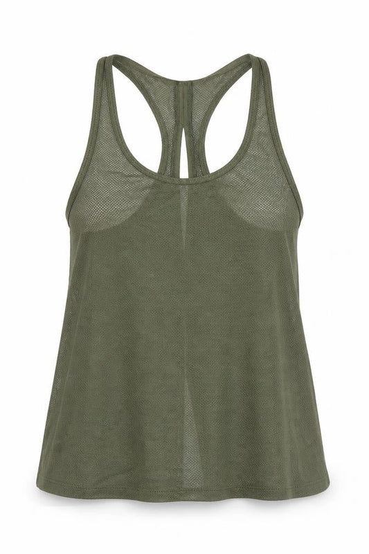 Marks & Spencer Womens Green Polyester Camisole Casual Size 6 Scoop Neck - Racer Back