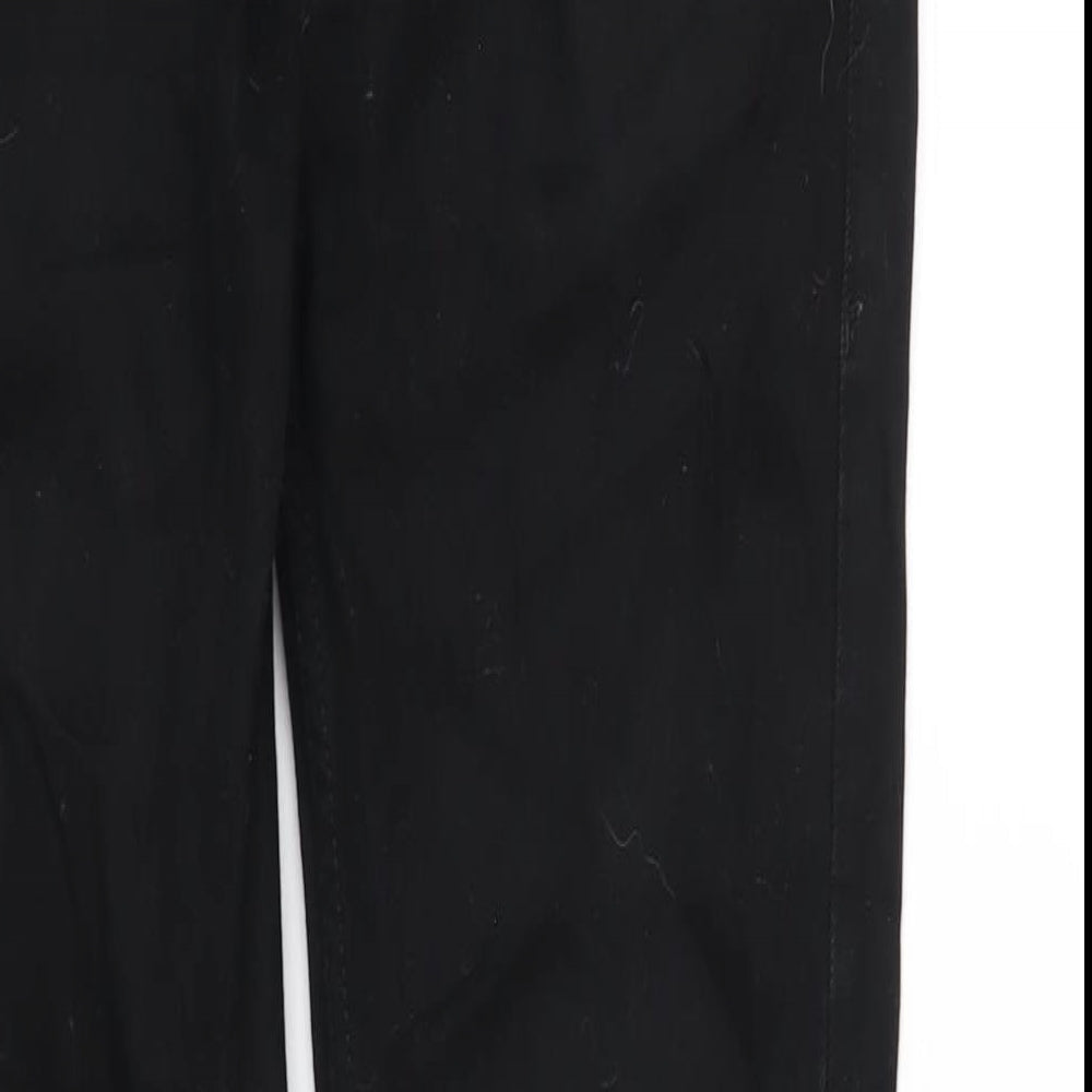 Topman Mens Black Cotton Skinny Jeans Size 30 in L32 in Regular Zip