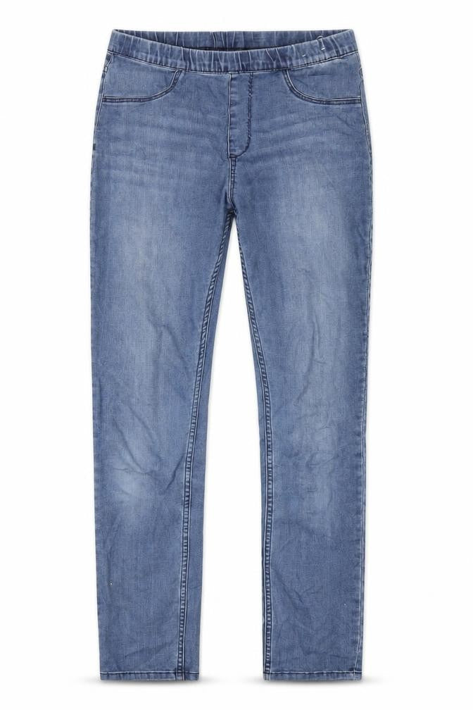 H&M Girls Blue Cotton Jegging Jeans Size 14 Years L29 in Regular Pullover