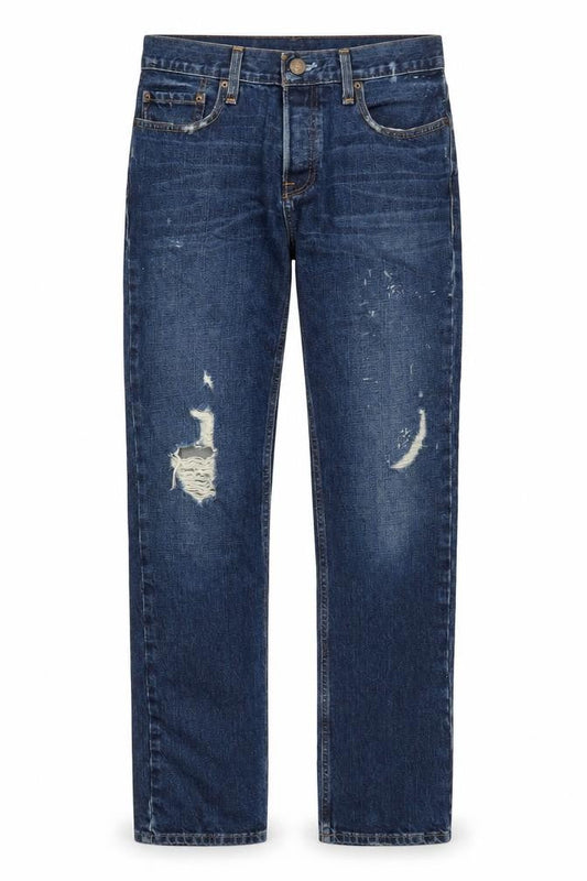 Hollister Mens Blue Cotton Straight Jeans Size 30 in L32 in Slim Zip