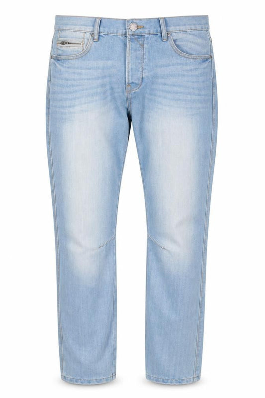 Denim & Co. Mens Blue Cotton Straight Jeans Size 34 in L32 in Regular Button