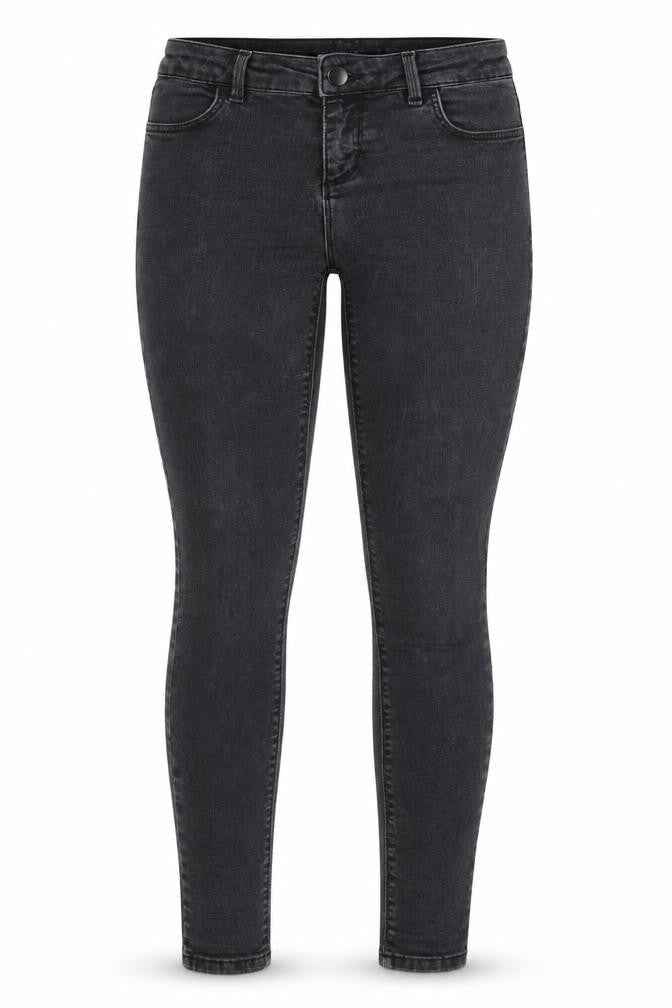 Oasis Womens Black Cotton Skinny Jeans Size 12 L31 in Regular Zip
