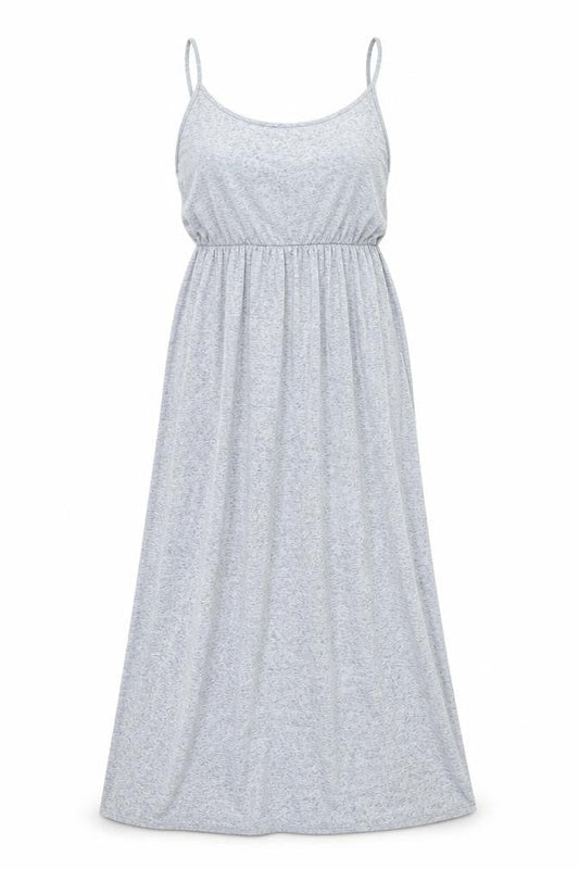 Divided by H&M Womens Grey Polyester Maxi Size L Scoop Neck Pullover