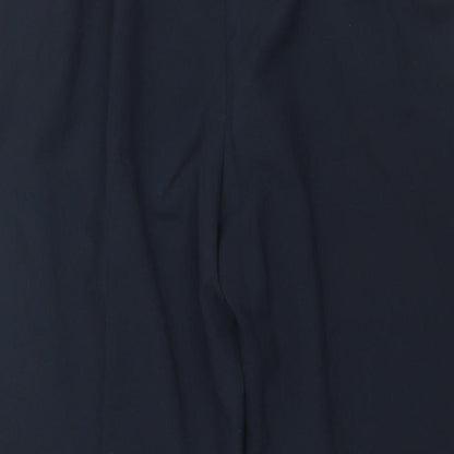 Bonmarché Womens Blue Polyester Trousers Size 12 L27 in Regular