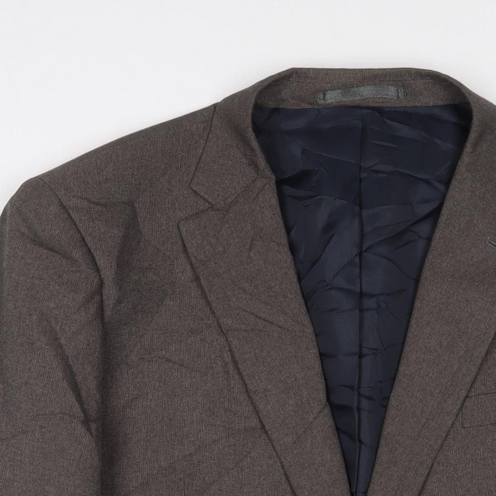Taylor & Wright Mens Grey Polyester Jacket Suit Jacket Size 42 Regular