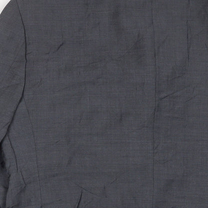 Brand and care label for Autograph men’s grey wool jacket suit jacket, size 38, regular