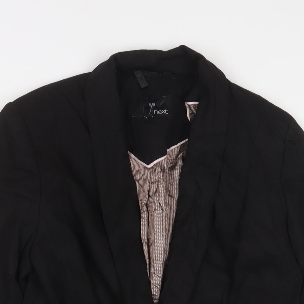 NEXT Womens Black Jacket Blazer Size 8 Button