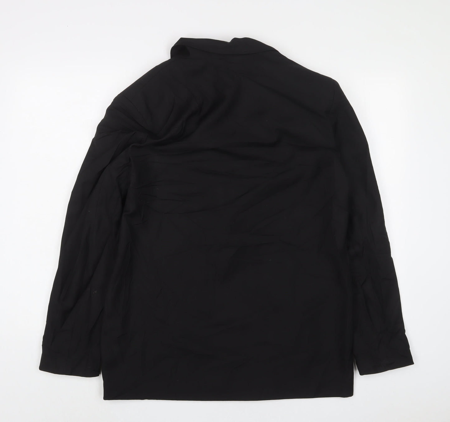 nasty ga Womens Black Jacket Blazer Size 10 Button