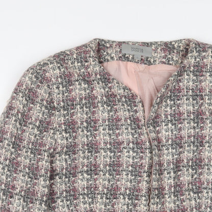 Marks & Spencer Womens Pink Jacket Size 12 Hook & Eye