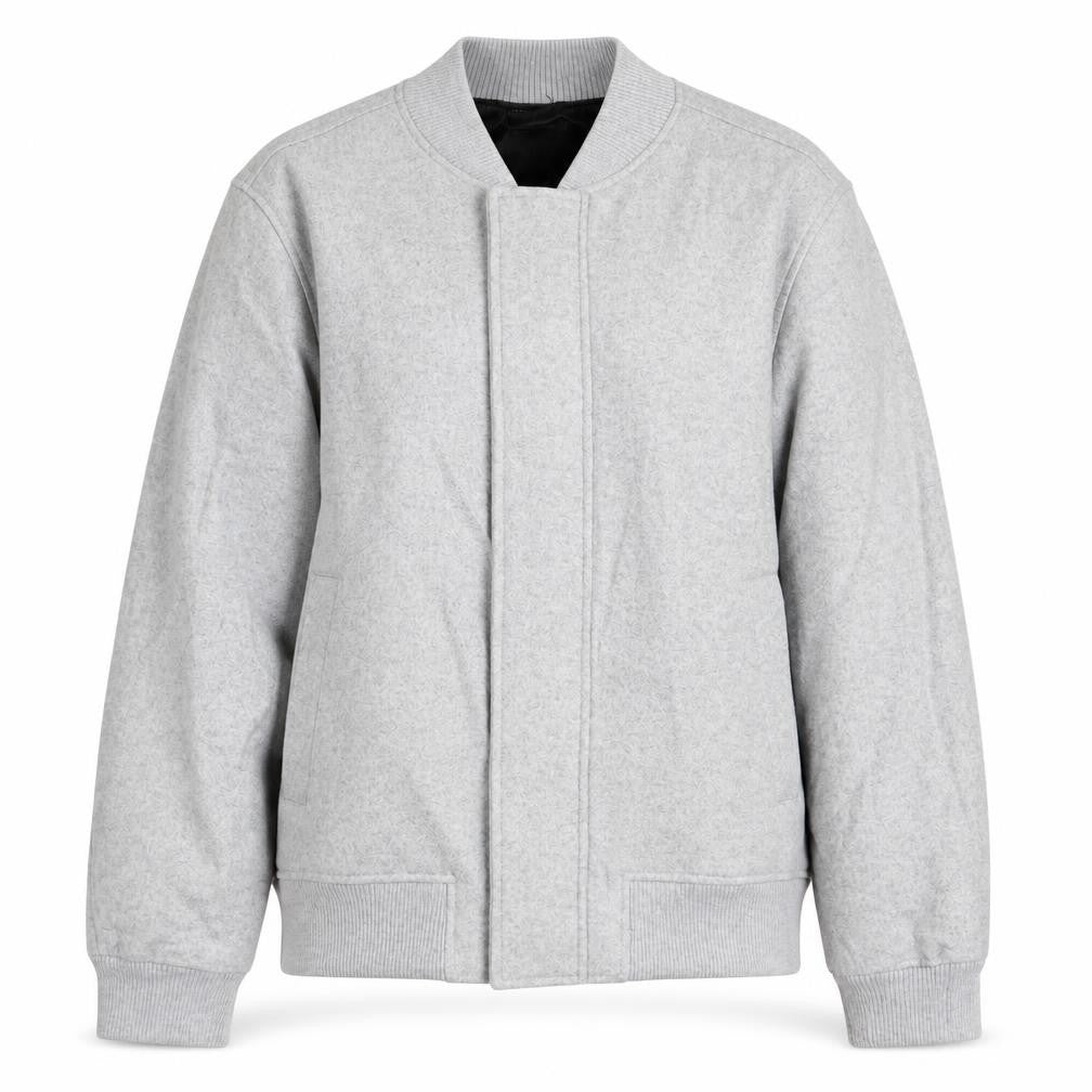 zaa Womens Grey Bomber Jacket Jacket Size M Zip